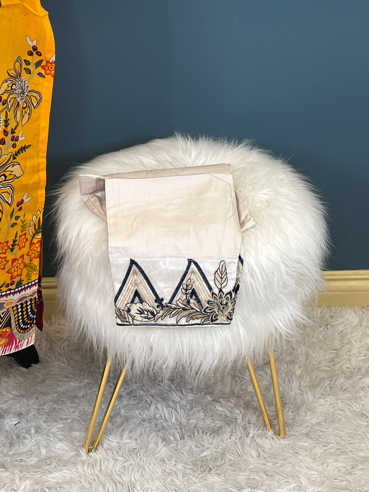 Indian Cotton Stitched Embroidery Suit Ready To Ship