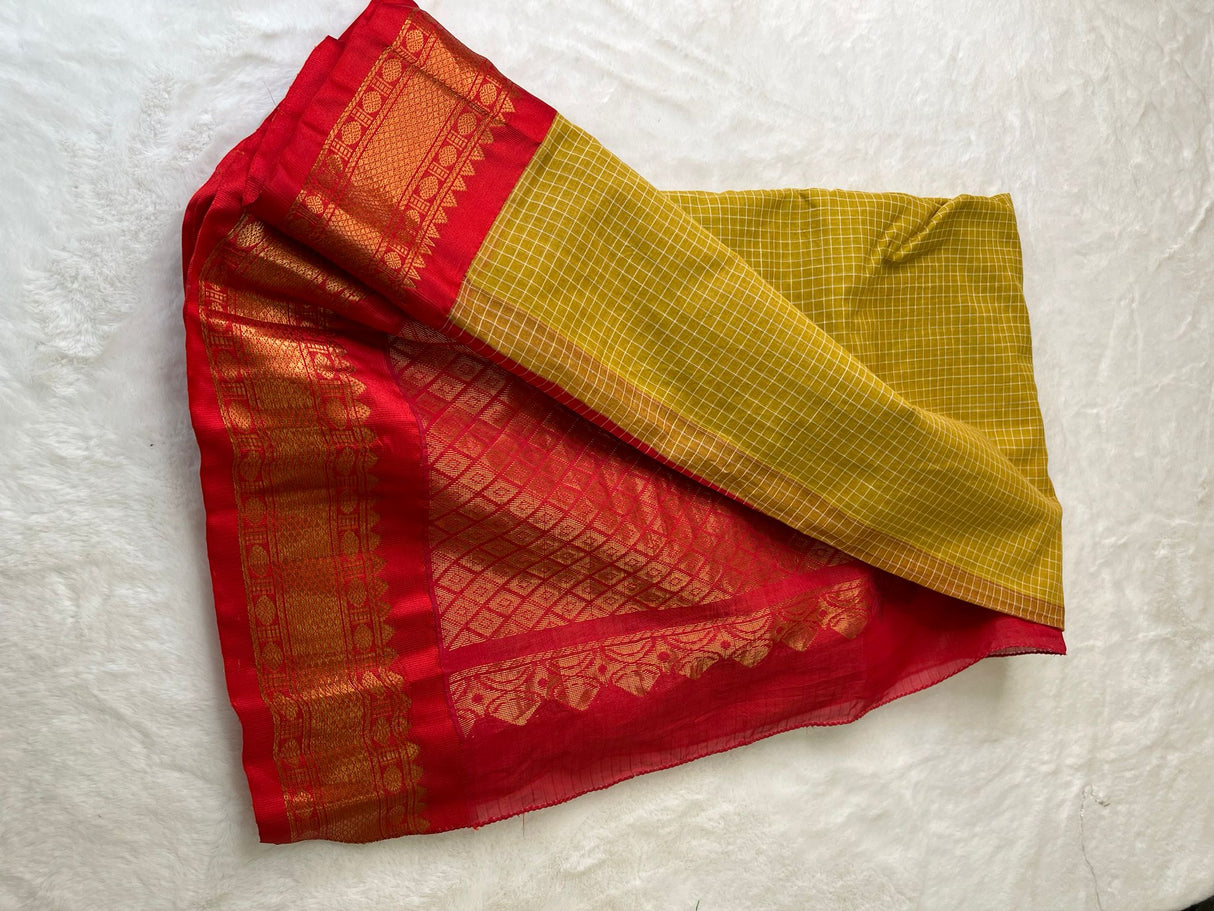 Cotton Gadwal Saree