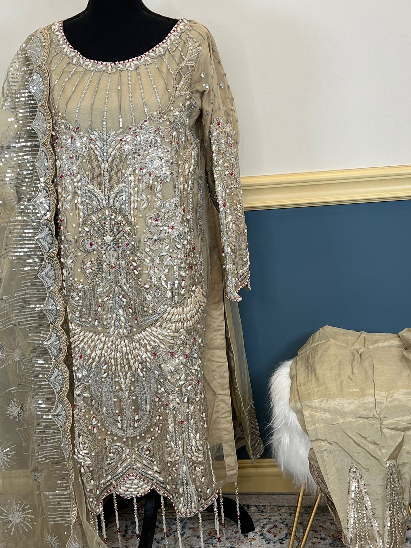 Pakistani Embroidered Luxury Chiffon Party wear Ready To Ship