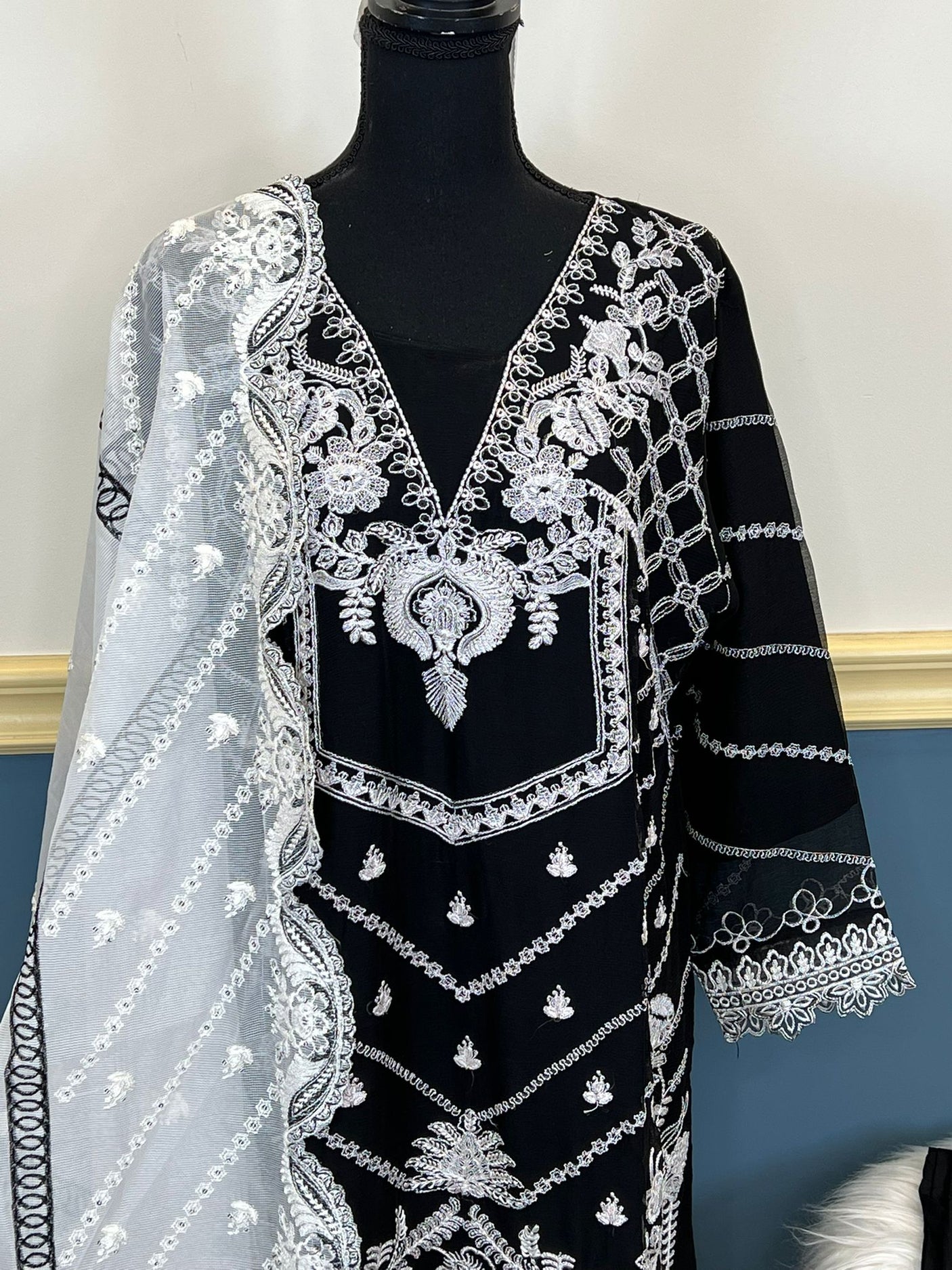 Pakistani Embroidered Luxury Party wear Ready To Ship