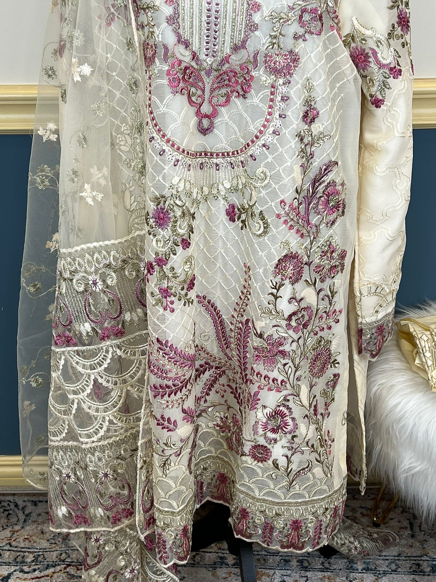 Pakistani Embroidered Luxury Party wear Ready To Ship
