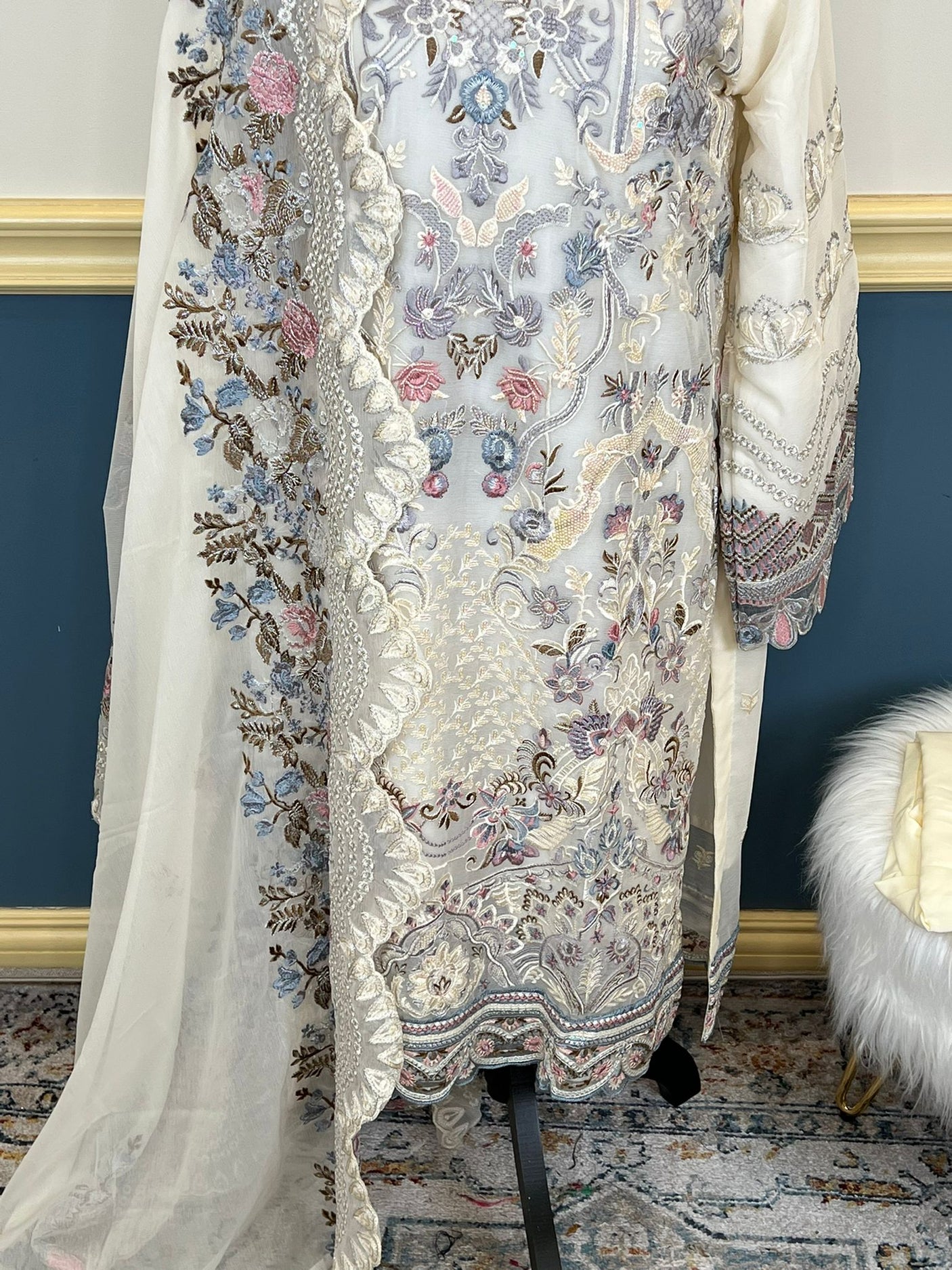 Pakistani Embroidered Luxury Party wear Ready To Ship