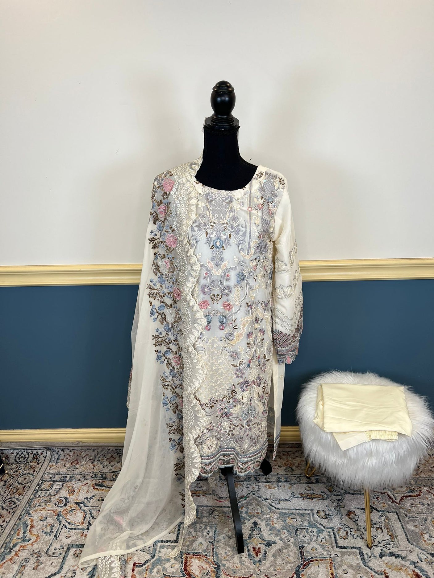 Pakistani Embroidered Luxury Party wear Ready To Ship