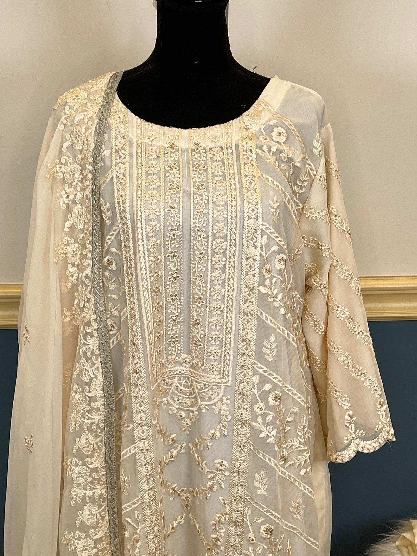 Pakistani Embroidered Luxury Party wear Ready To Ship