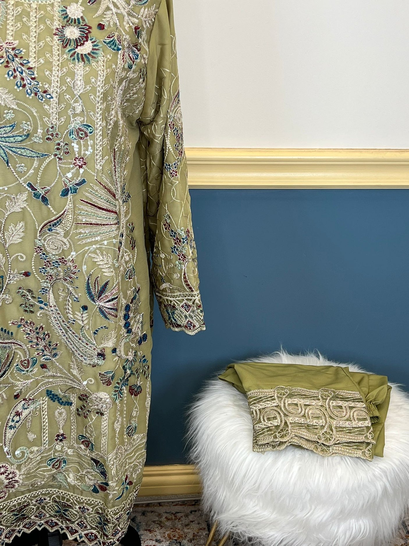 Pakistani Embroidered Luxury Party wear Ready To Ship