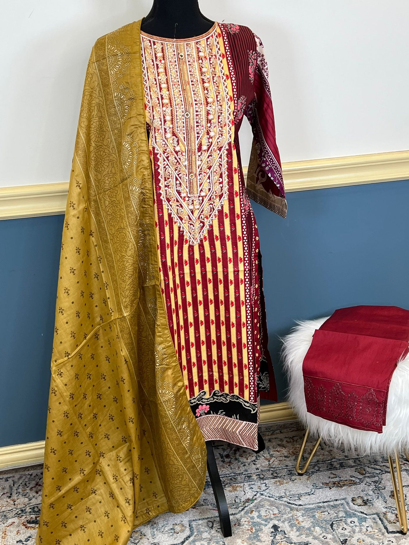 Pakistani Embroidered Lawn ready to ship