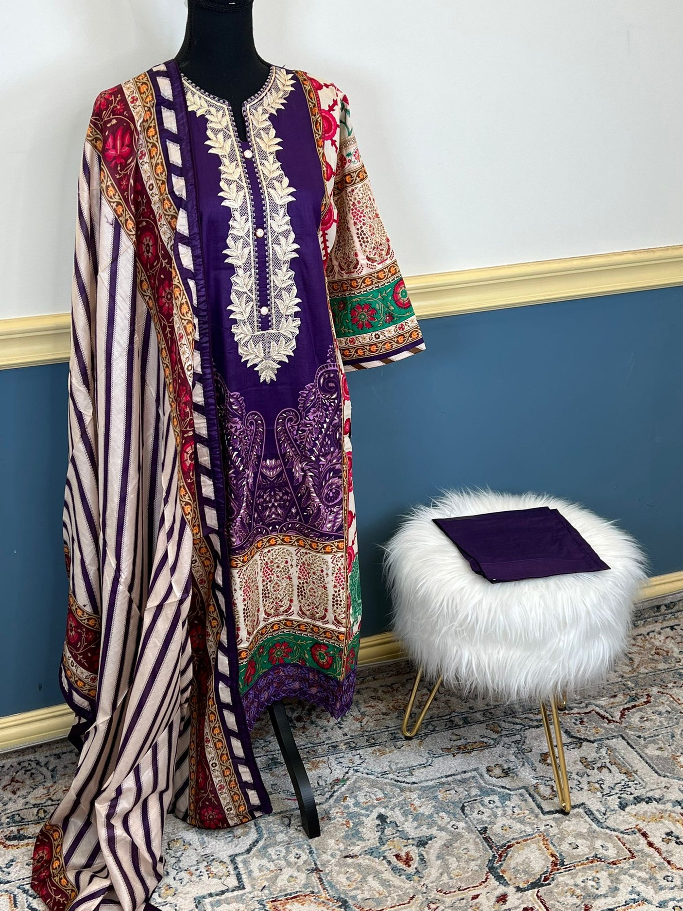 Pakistani Embroidered Lawn ready to ship