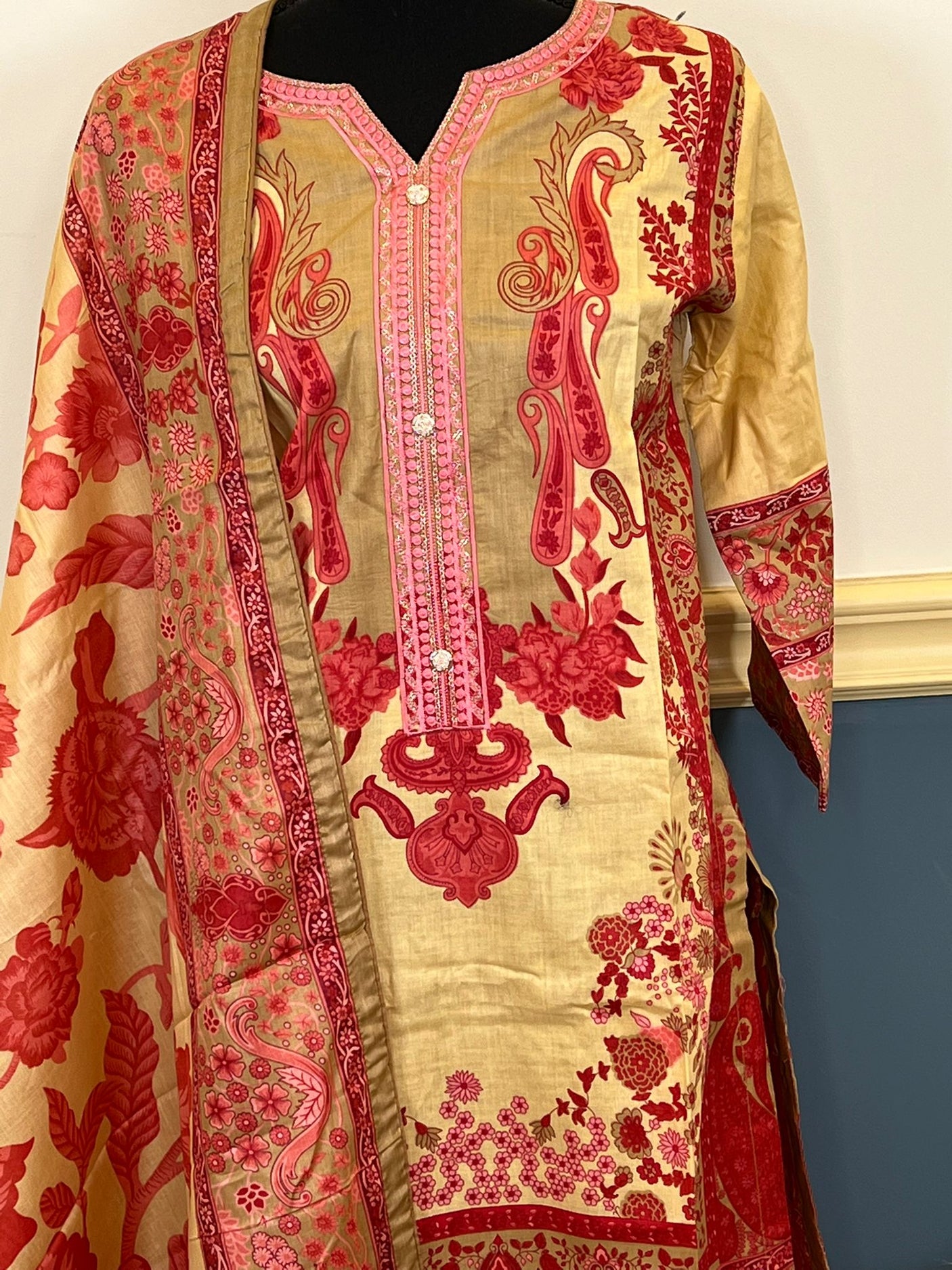 Pakistani Embroidered Lawn ready to ship