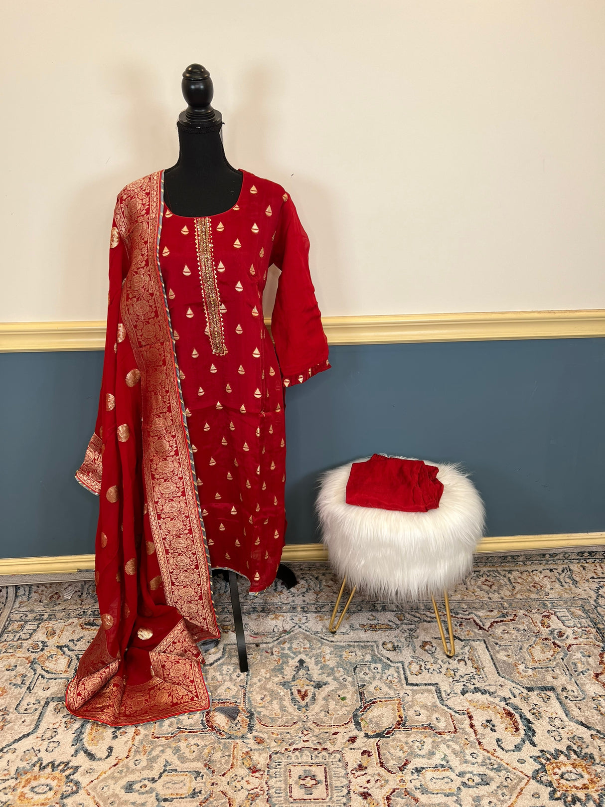 Khaddi Georgette Salwar Kamiz Ready To Ship