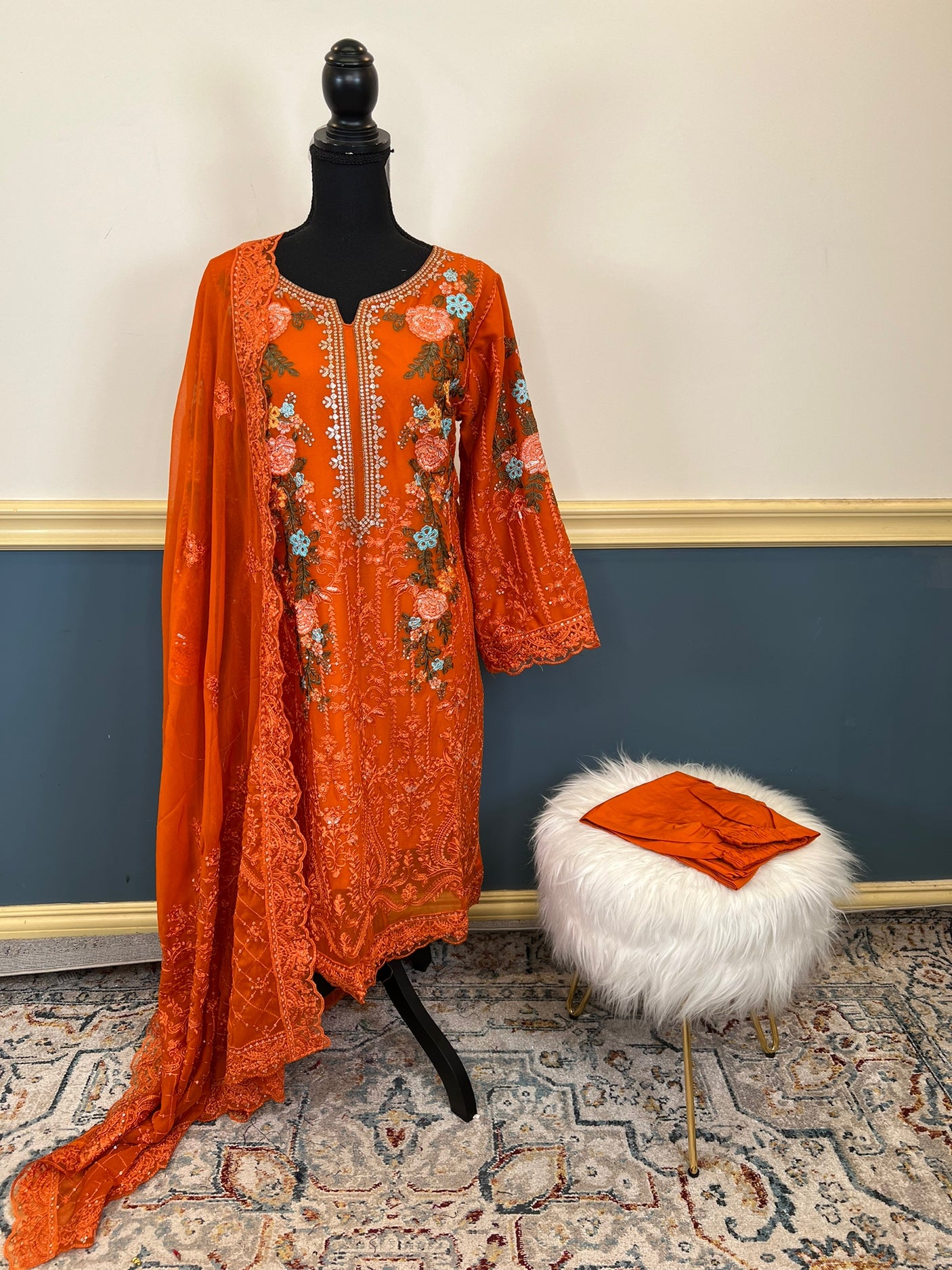 Pakistani Embroidered Luxury Party wear Ready To Ship