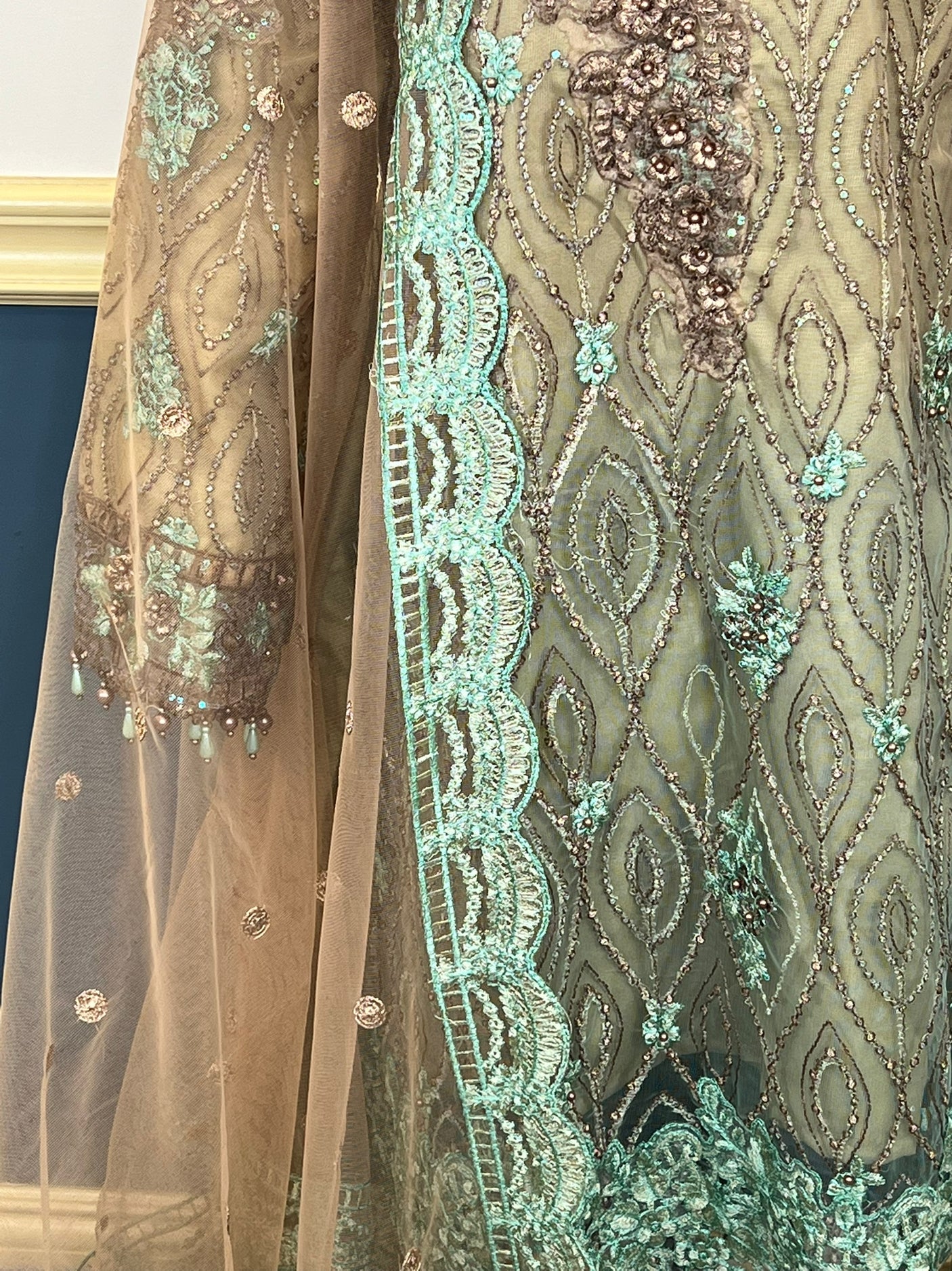 Pakistani Embroidered Luxury Party wear Ready To Ship