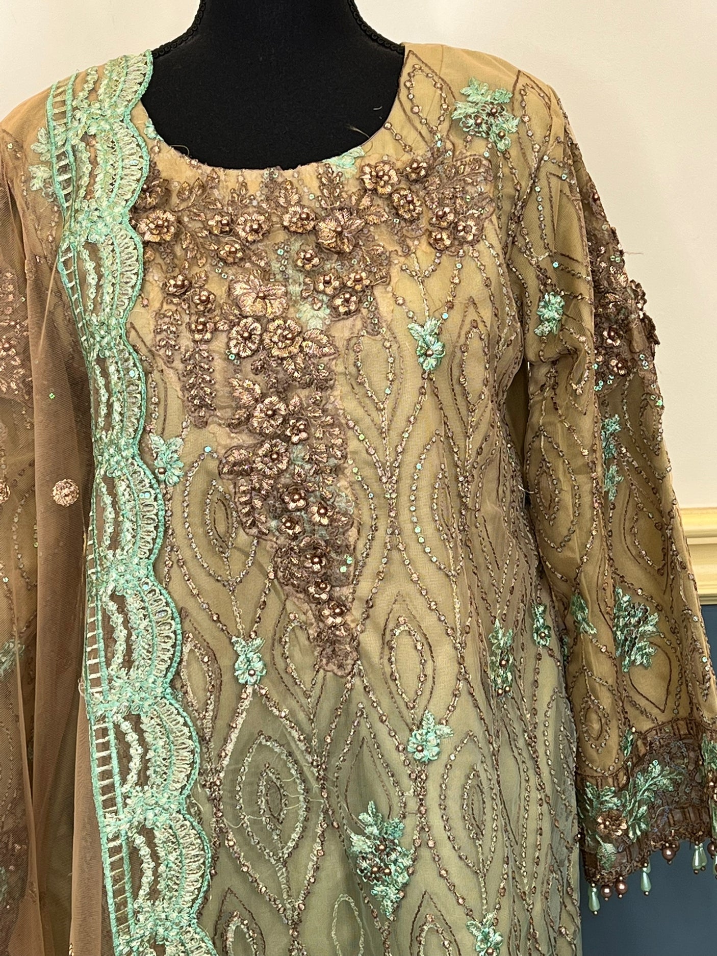 Pakistani Embroidered Luxury Party wear Ready To Ship