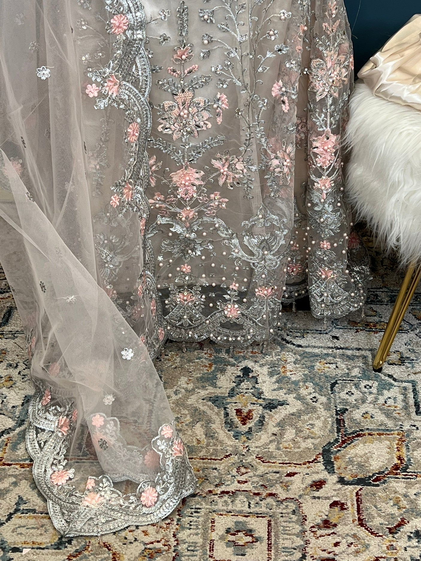 Pakistani Embroidered Luxury Party wear Ready To Ship