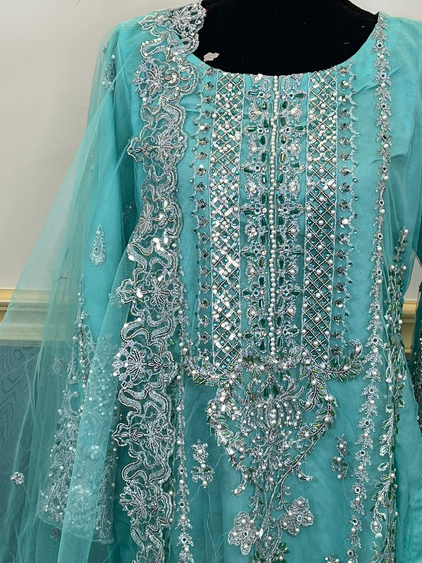 Pakistani Embroidered Luxury Party wear Ready To Ship