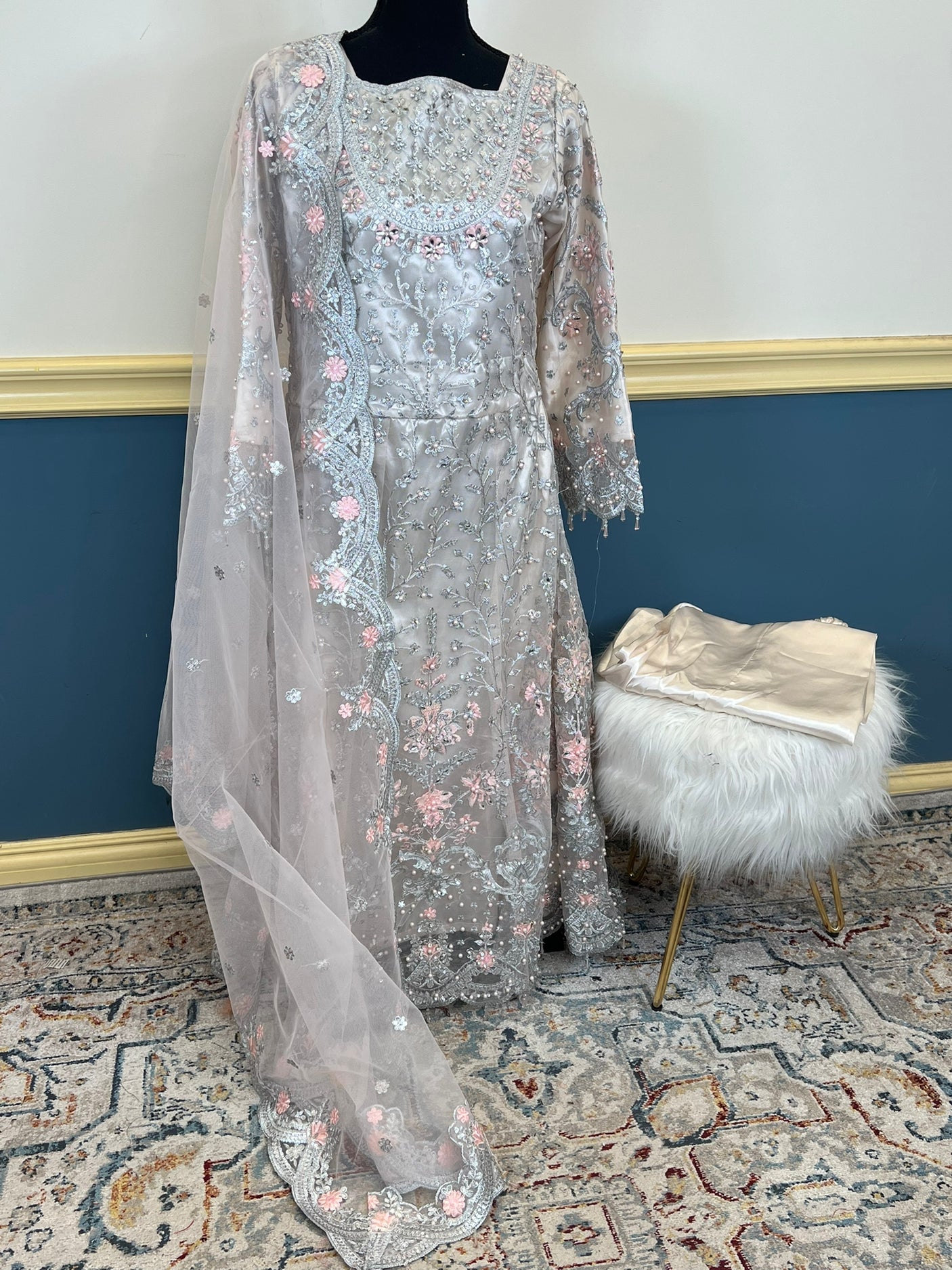 Pakistani Embroidered Luxury Party wear Ready To Ship