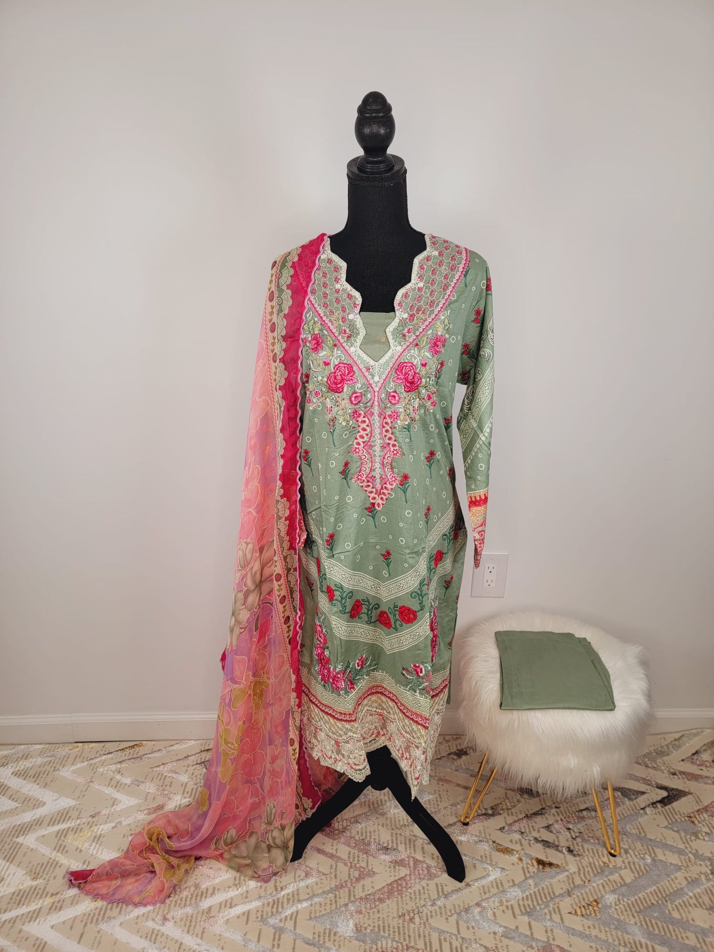 Pakistani Embroidered Lawn ready to ship