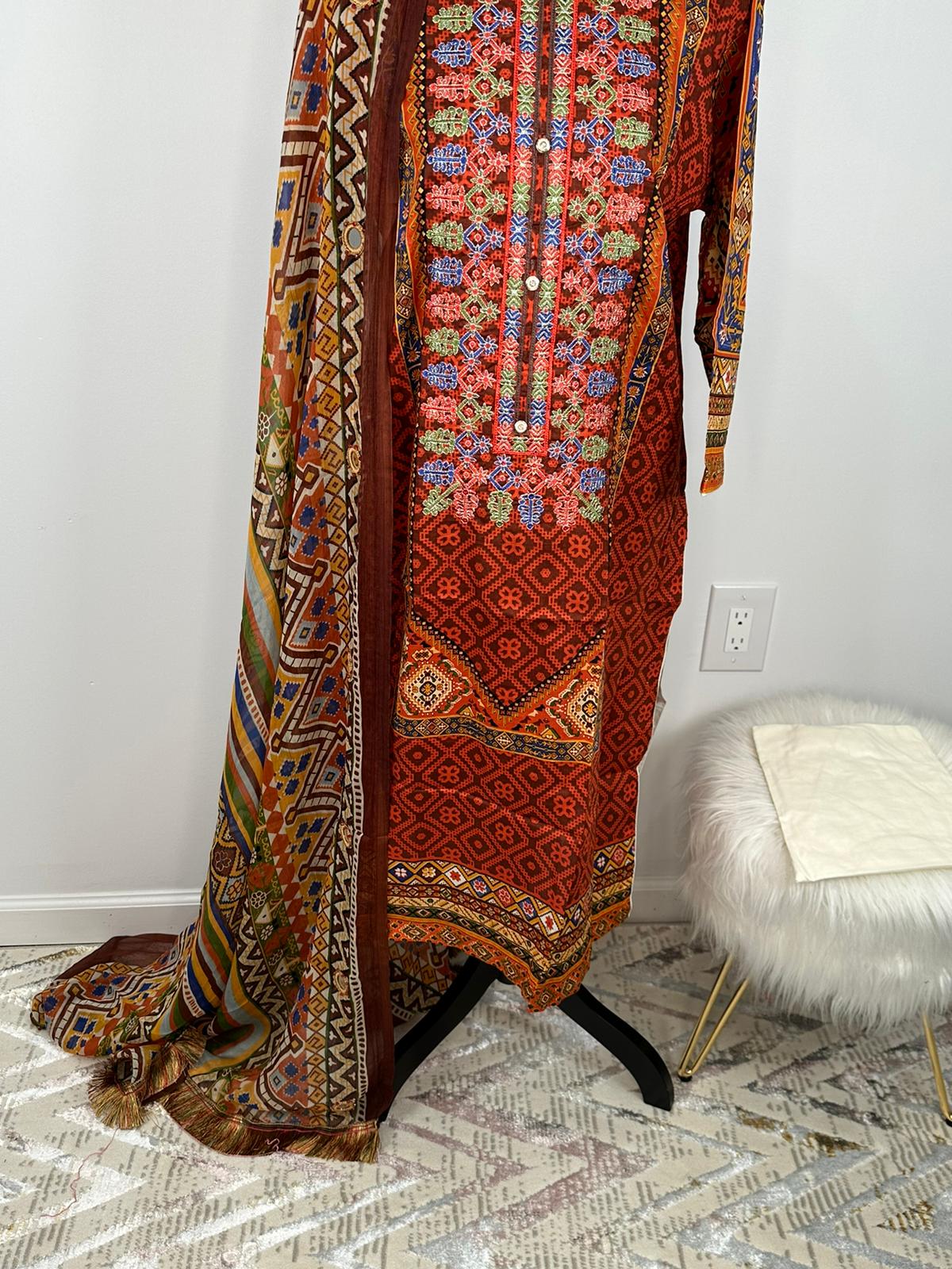 Pakistani Embroidered Lawn ready to ship