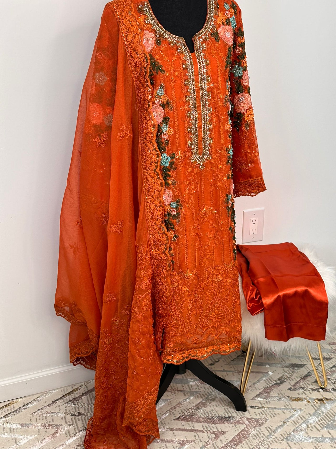 Pakistani Embroidered Luxury Party wear Ready To Ship