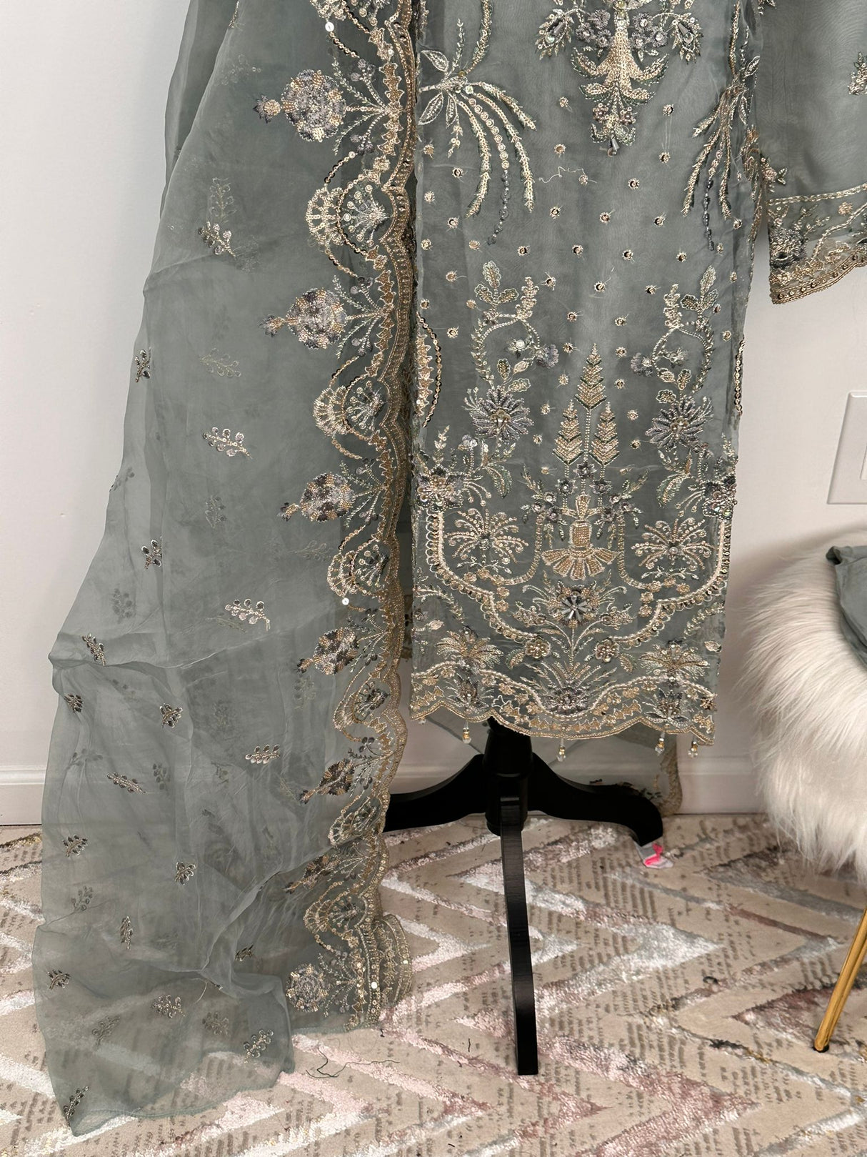 Organza Luxury Party wear Ready To Ship