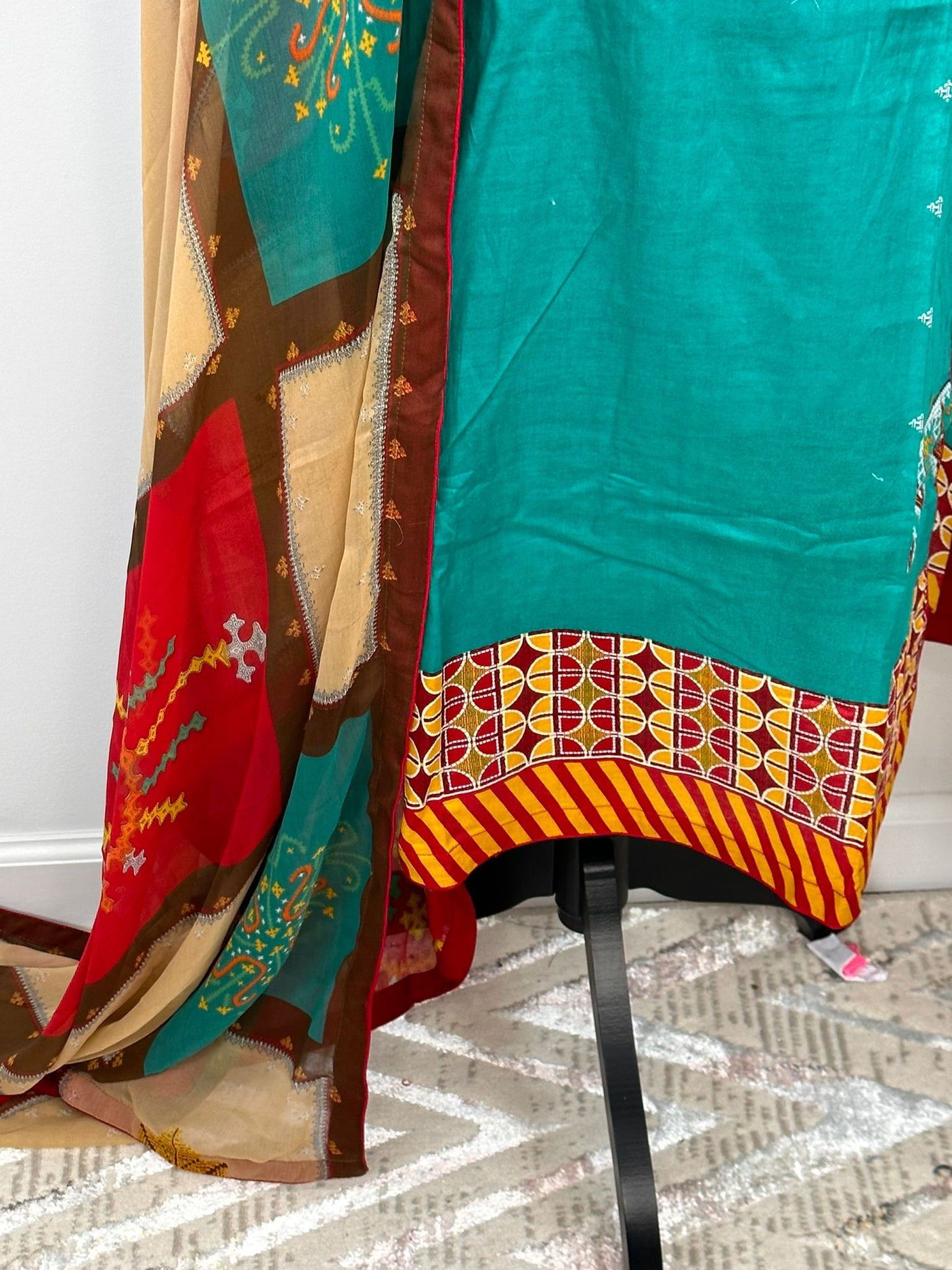 Pakistani Lawn Embroidered Salwar kameez Ready To Ship