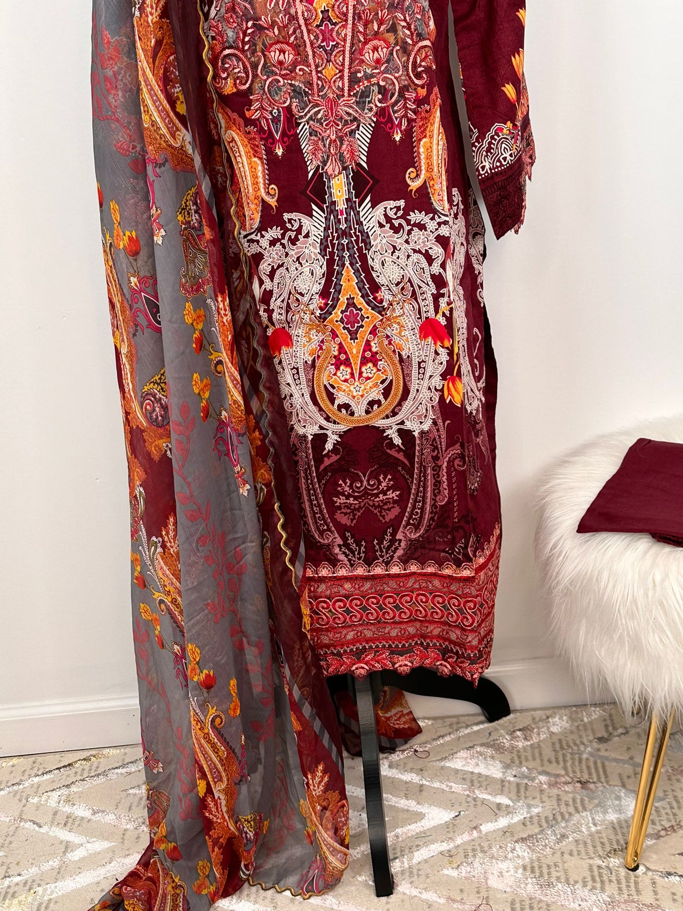 Pakistani Embroidered Lawn ready to ship