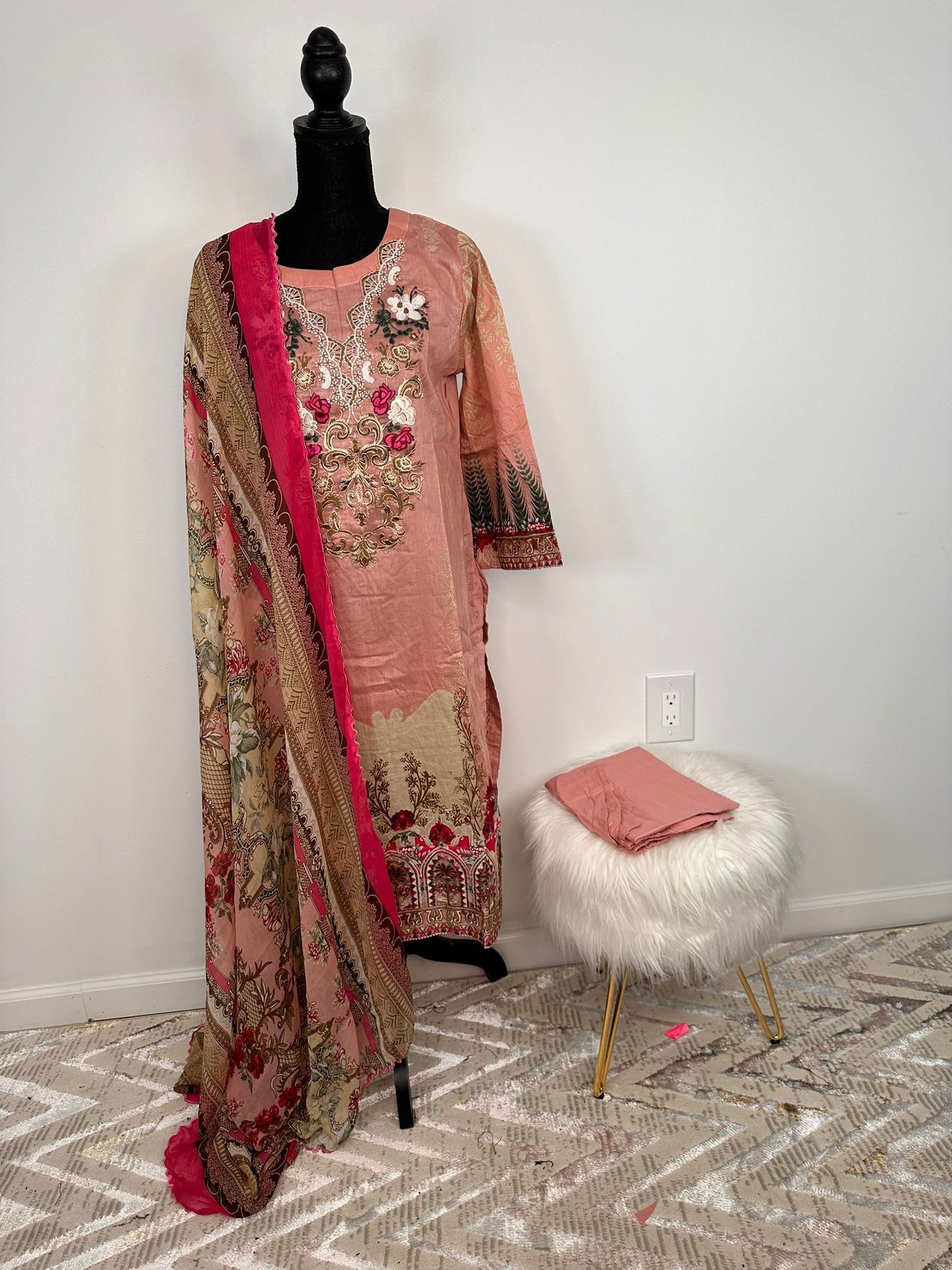 Pakistani Embroidered Lawn ready to ship