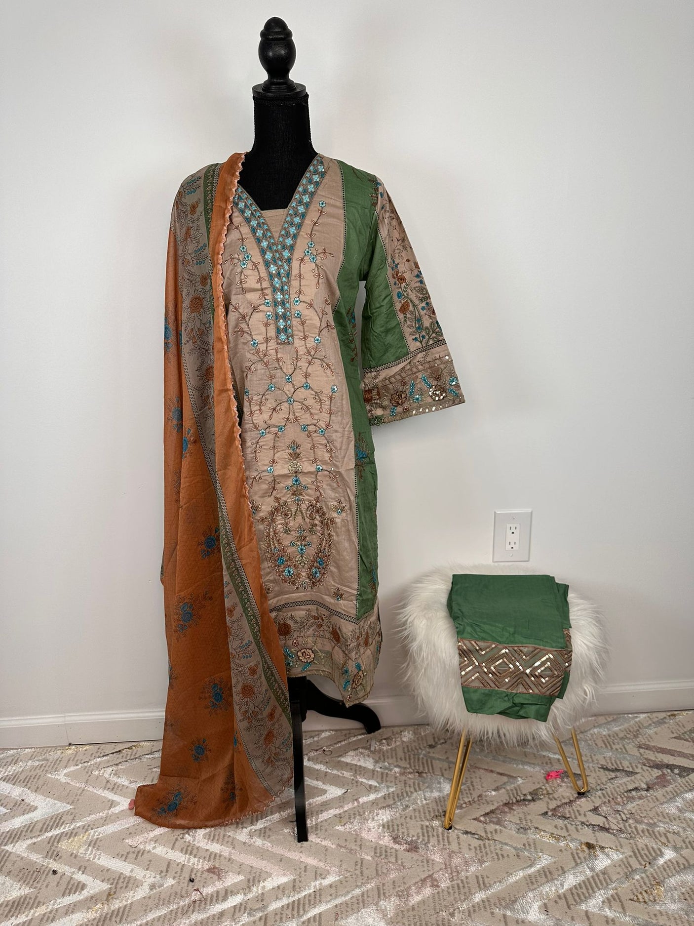 Pakistani Embroidered Lawn ready to ship