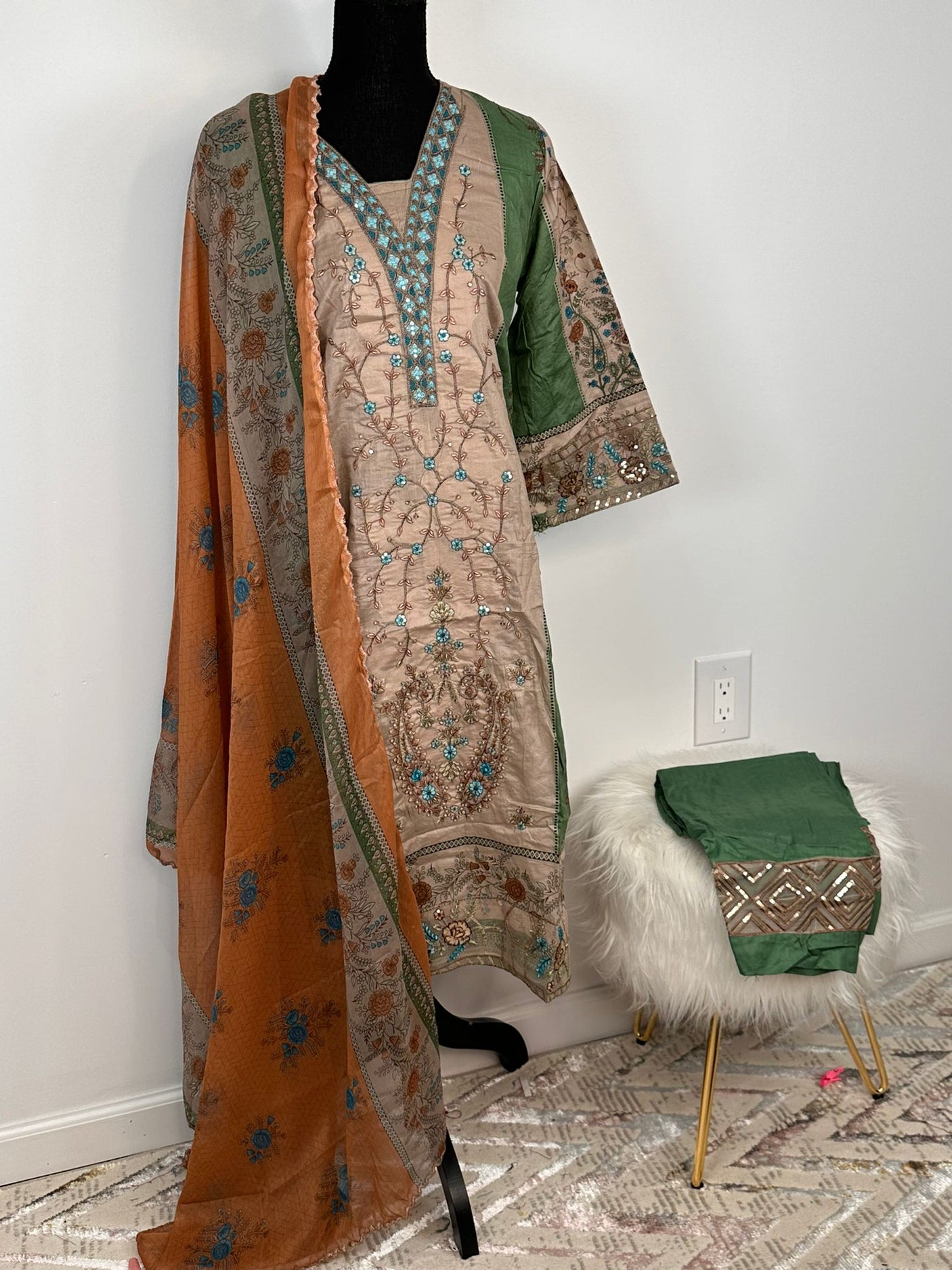 Pakistani Embroidered Lawn ready to ship