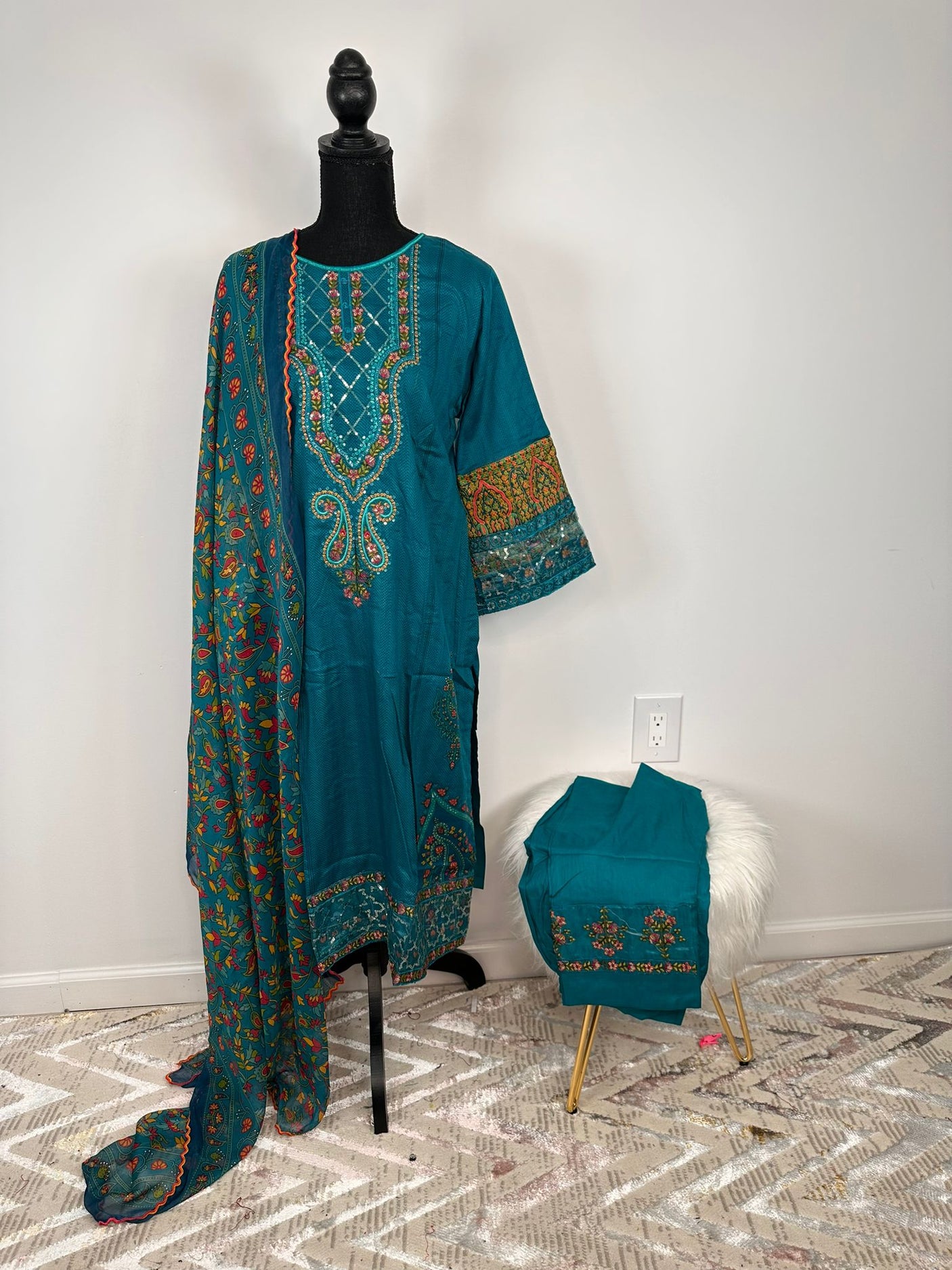 Pakistani Embroidered Lawn ready to ship