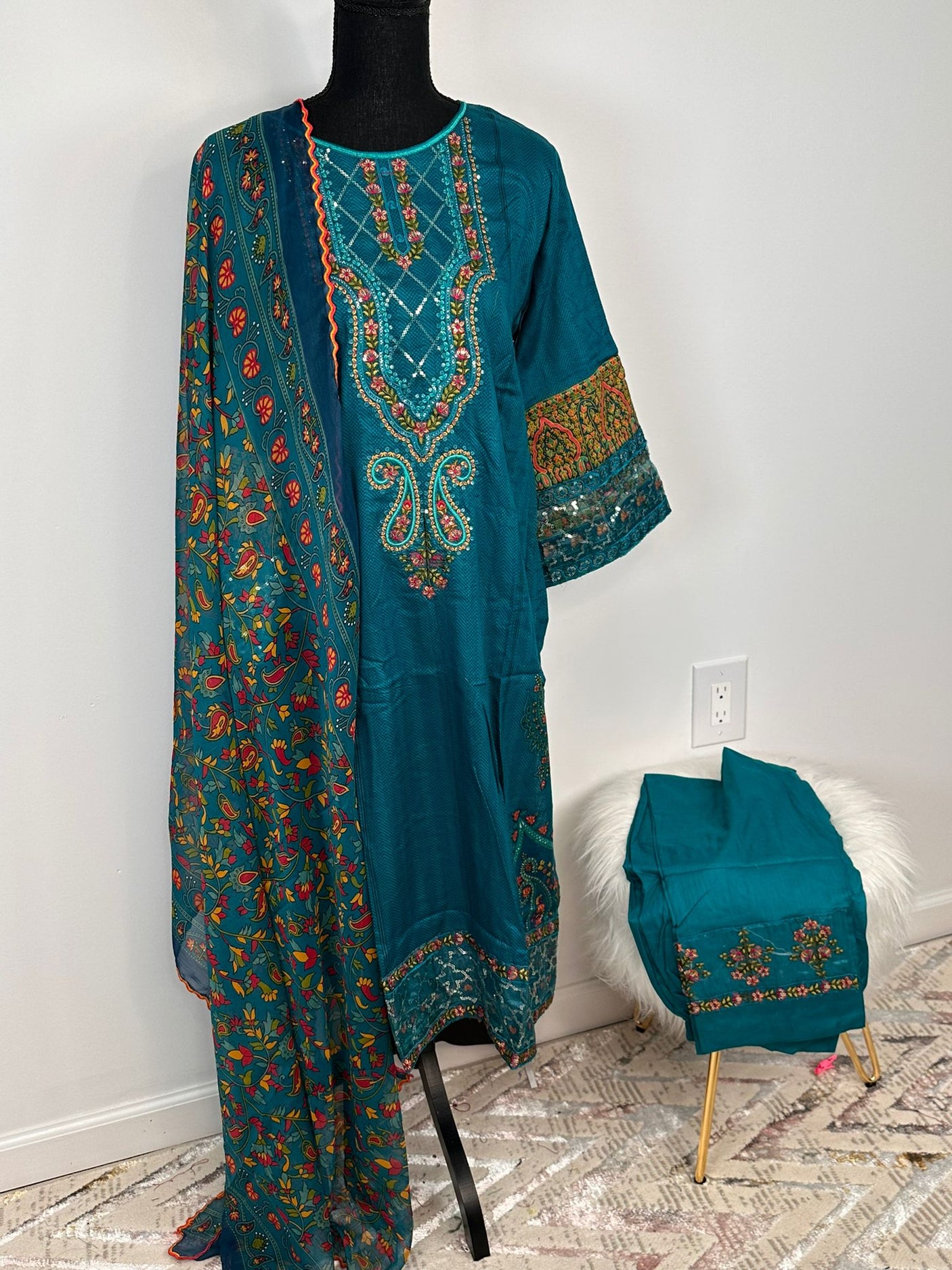 Pakistani Embroidered Lawn ready to ship