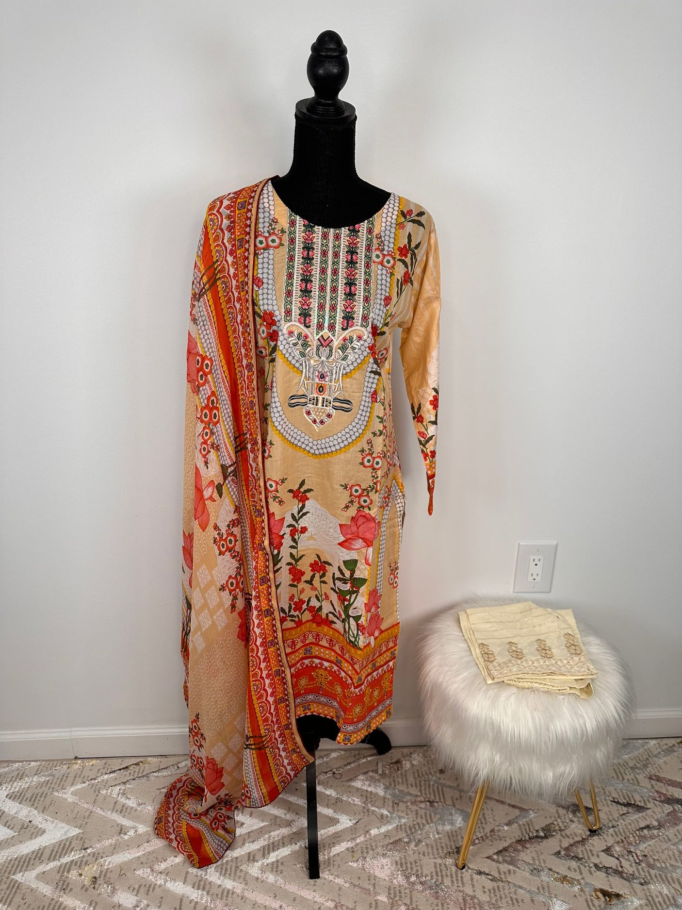 Pakistani Embroidered Lawn ready to ship