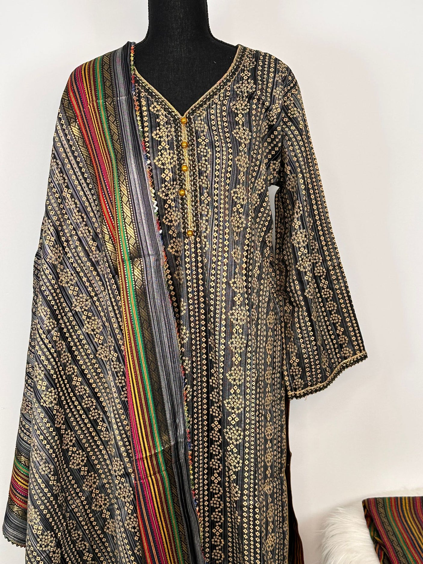 Pakistani Khaddi Cotton Salwar Kameez ready to ship