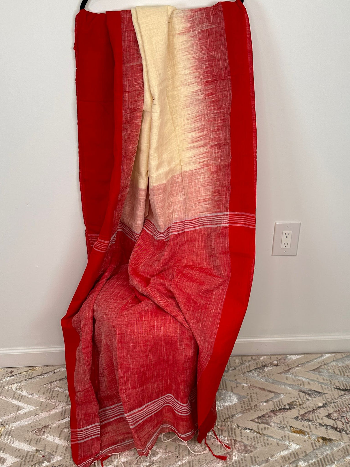 Handloom saree with running blouse