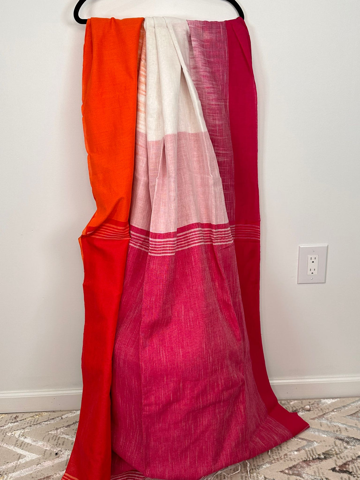 Handloom saree with running blouse