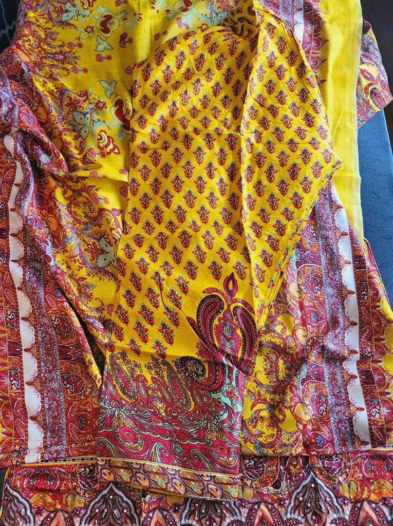 Pakistani Linen Embroidered Salwar kameez Ready To Ship