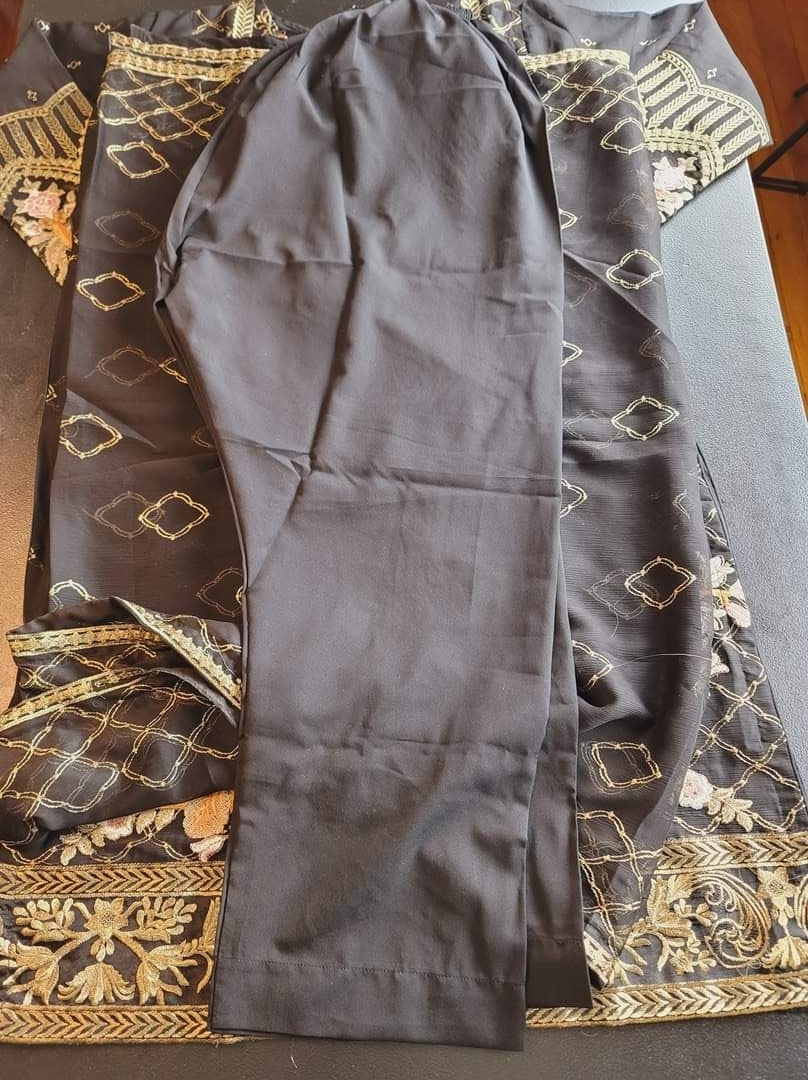 Pakistani Stitched Embroidery Party Wear Dresses Ready To Ship