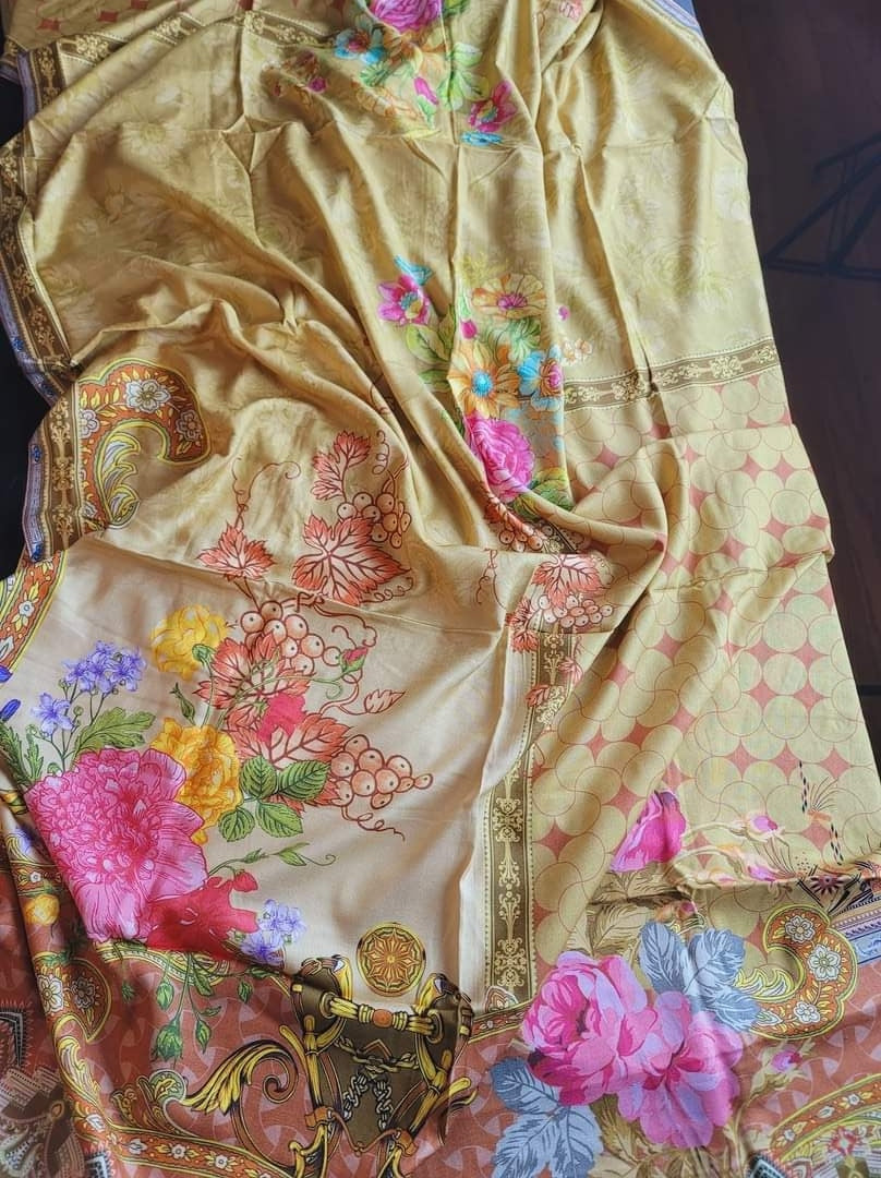 Pakistani Linen Chickenkari Embroidered Salwar kameez Ready To Ship