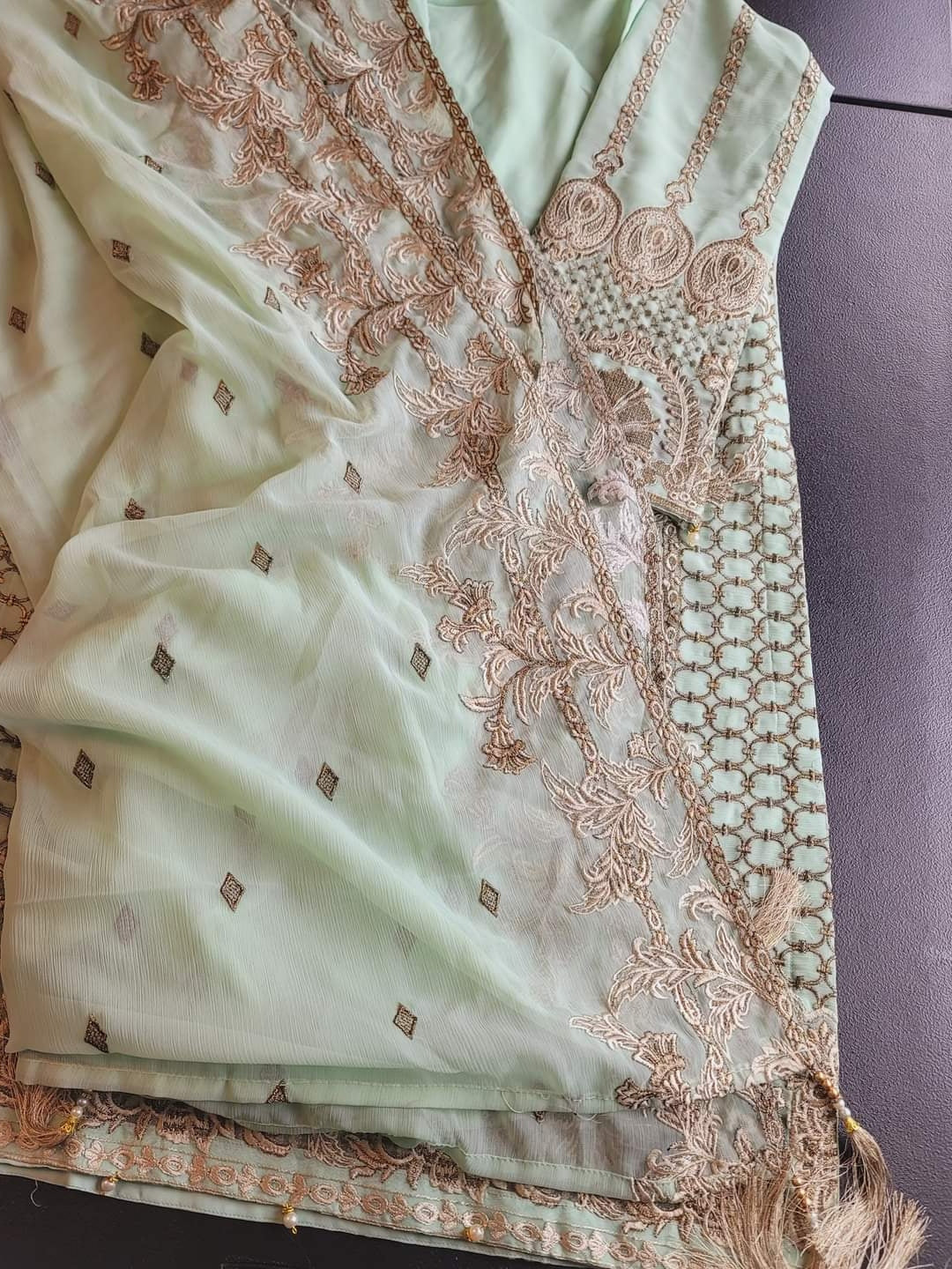 Pakistani Stitched Embroidery Party Wear Dresses Ready To Ship