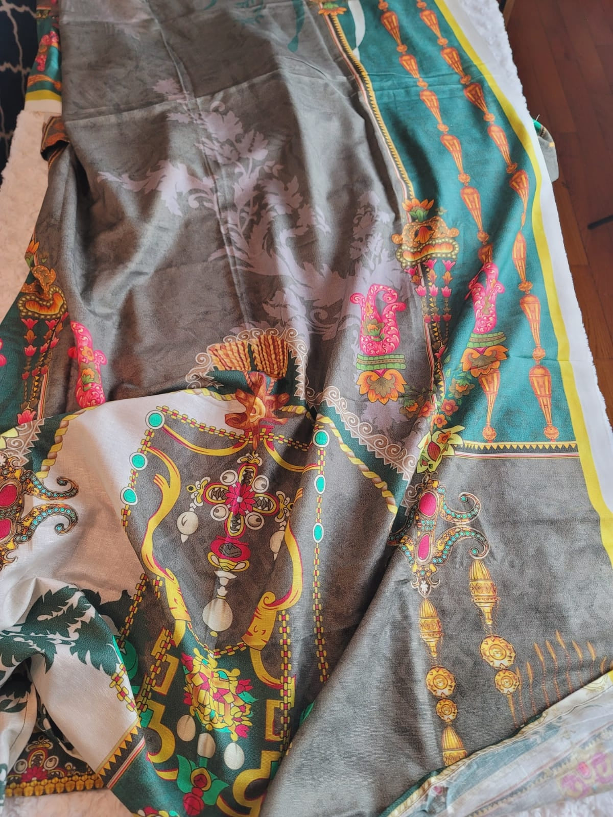 Pakistani Linen Embroidered Salwar kameez Ready To Ship