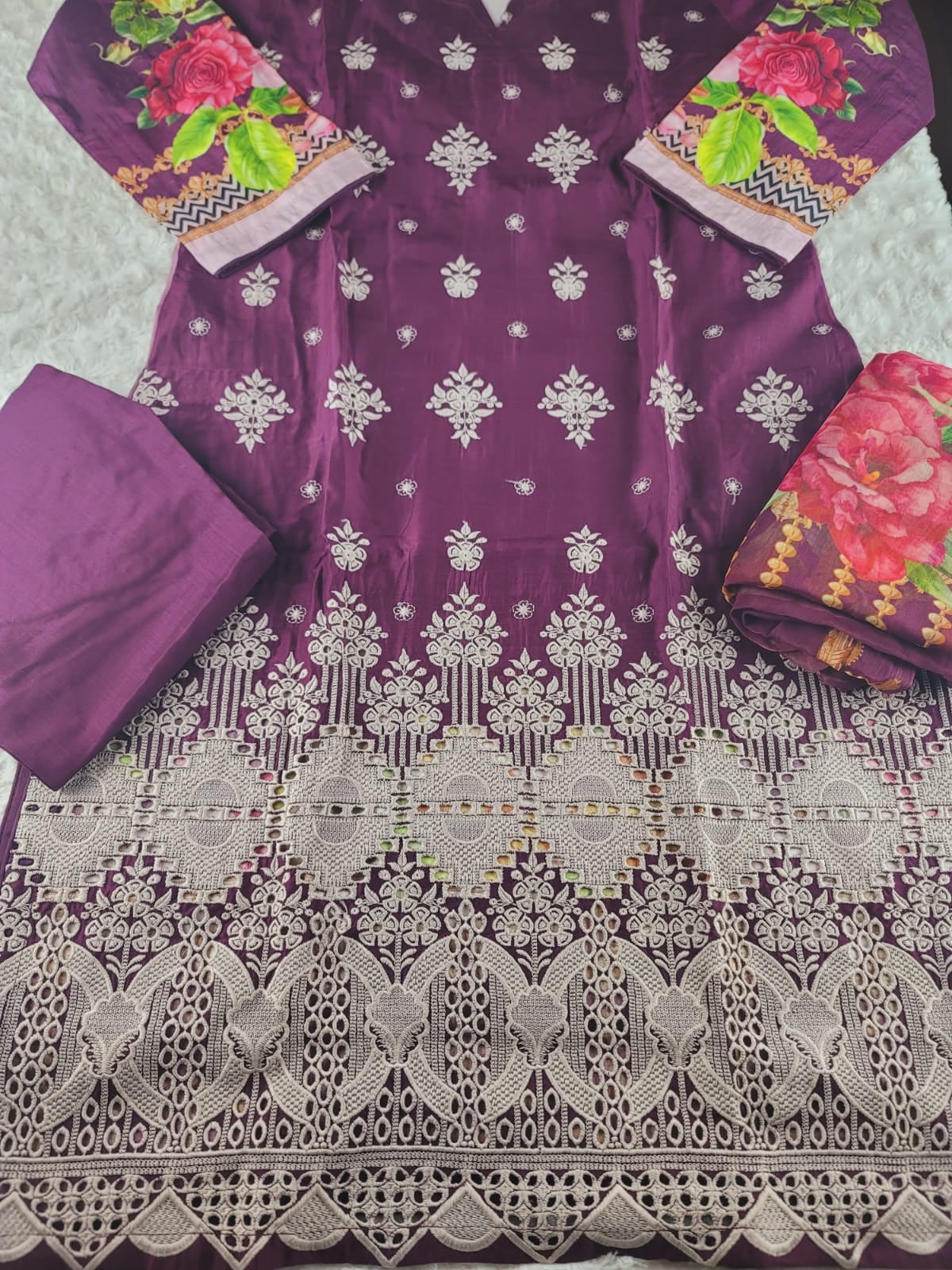 Pakistani Embroidered Salwar kameez Ready To Ship