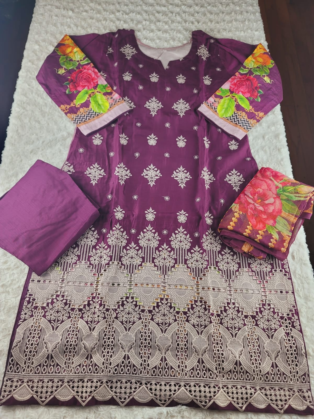 Pakistani Embroidered Salwar kameez Ready To Ship