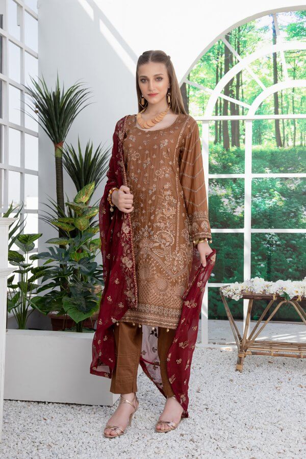 Zainab Fazlani Embroidered Festive Lawn Collection 2021 -100% Original Guaranteed