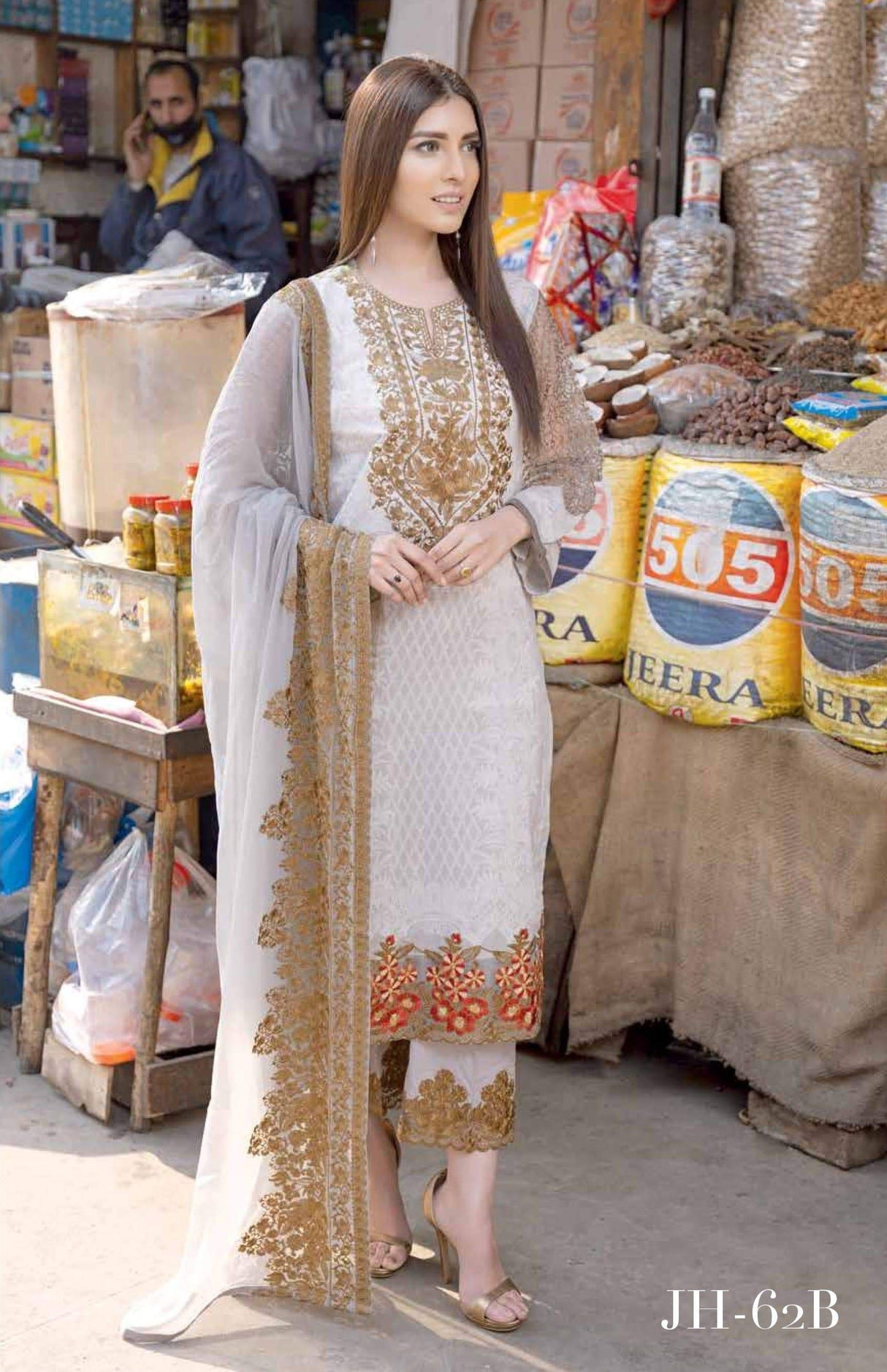 Johra Marry Gold Emb Swiss-100% Original Guaranteed-100% Original Guaranteed