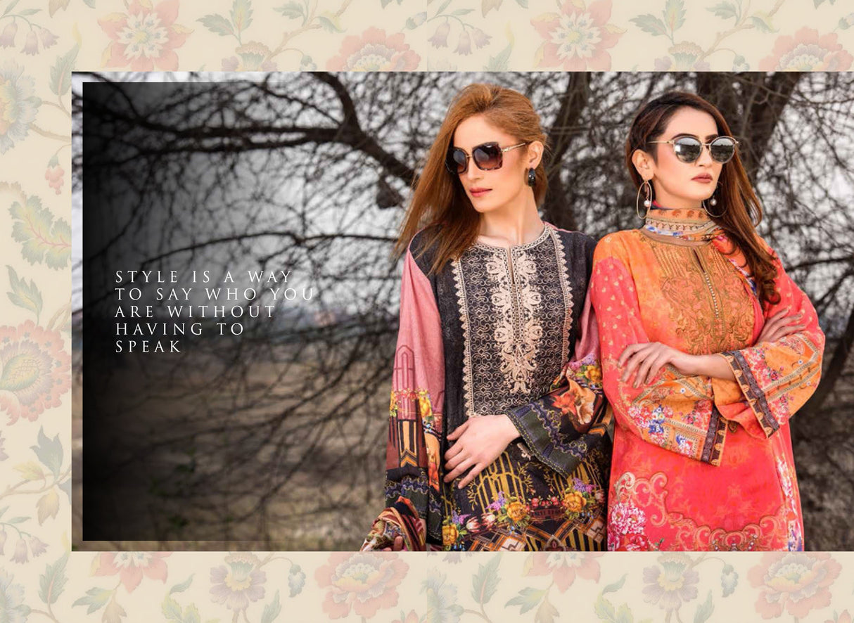 Johra Impression Embroidered Digital Printed Lawn-100% Original Guaranteed