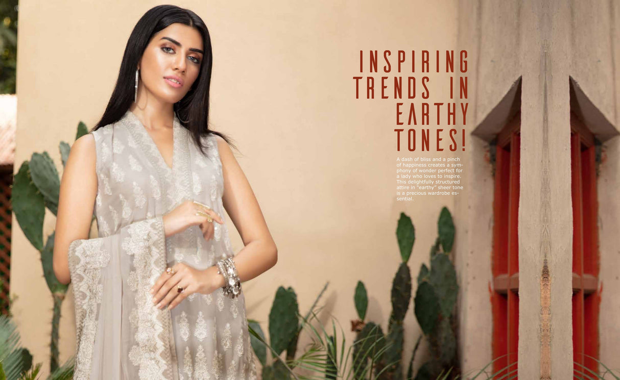 Johra Luxury Chiffon Embroidered 2020 -100% Original Guaranteed