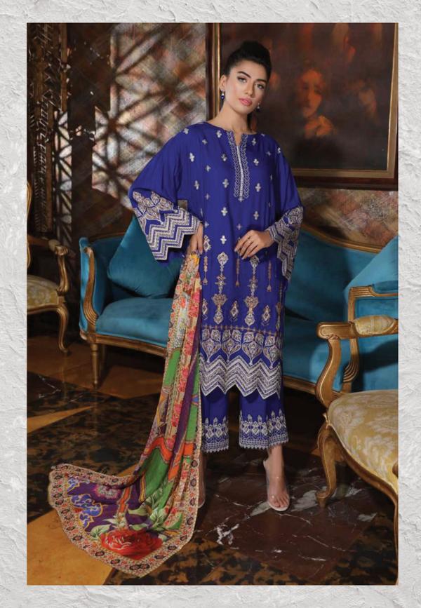 Johra Ajmi Embroidered Lawn Collection-100% Original Guaranteed