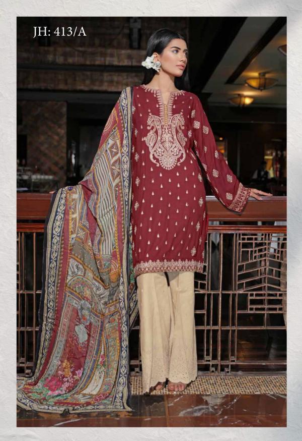 Johra Ajmi Embroidered Lawn Collection-100% Original Guaranteed