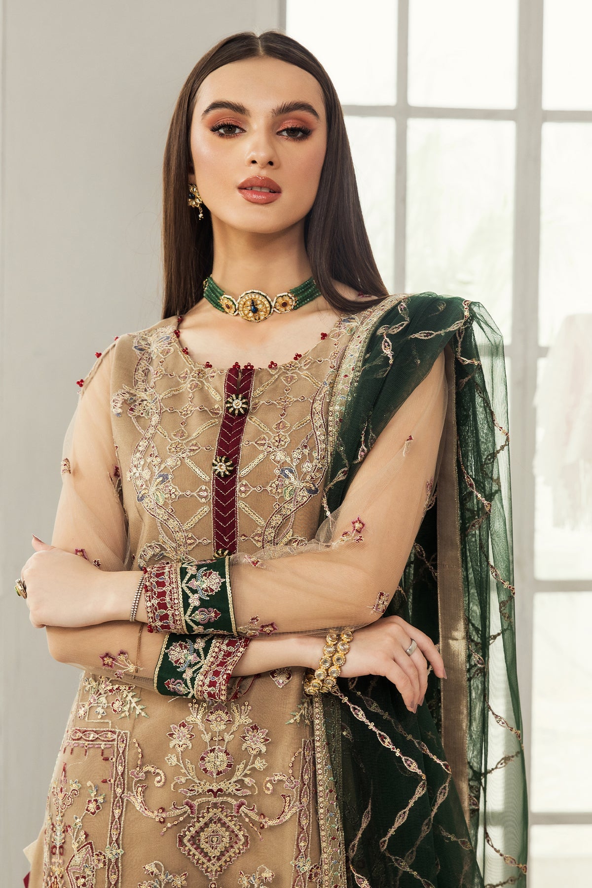 Alizeh Luxury  Embroidered Chiffon Collection-100% Original