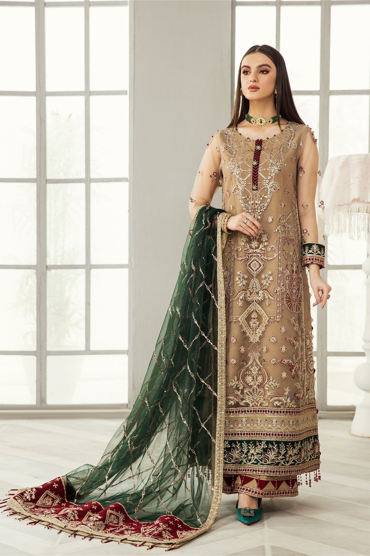 Alizeh Luxury  Embroidered Chiffon Collection-100% Original