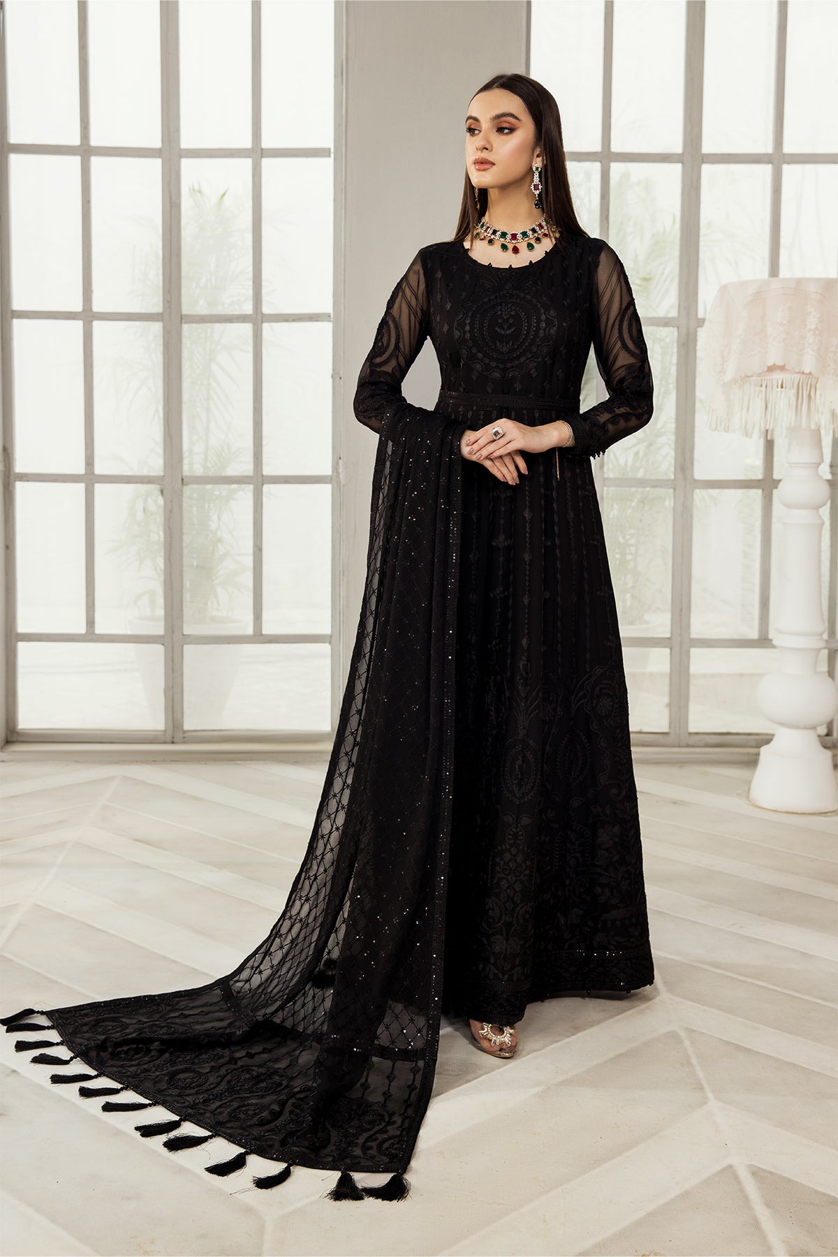 Alizeh Luxury  Embroidered Chiffon Collection-100% Original